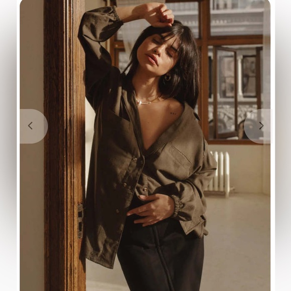 Harly Jae House Blouse in Olive - Picture 5 of 12